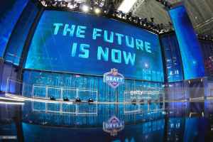 A-General-View-of-the-2018-NFL-Draft-Stage-inside-ATT-Statium-prior-to-the-2018-NFL-Draf